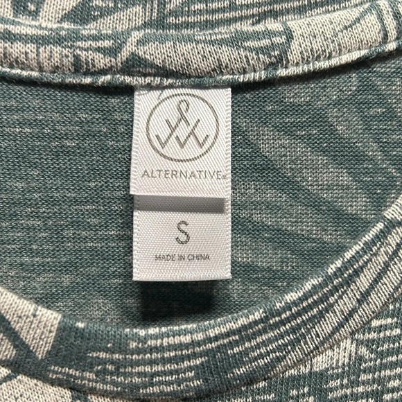 ALTERNATIVE APPAREL Women's A-line Eco-Jersey Tropical Print Tank Dress. Small - Picture 3 of 5